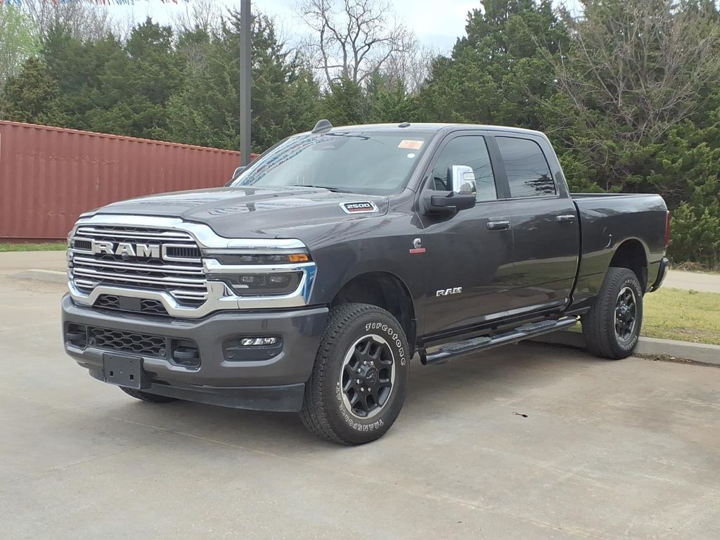 Gray (Granite Crystal Metallic Clearcoat) 2025 RAM 2500 Laramie Crew Cab 4WD Pickup Truck Four-Wheel Drive 8-Speed Automatic