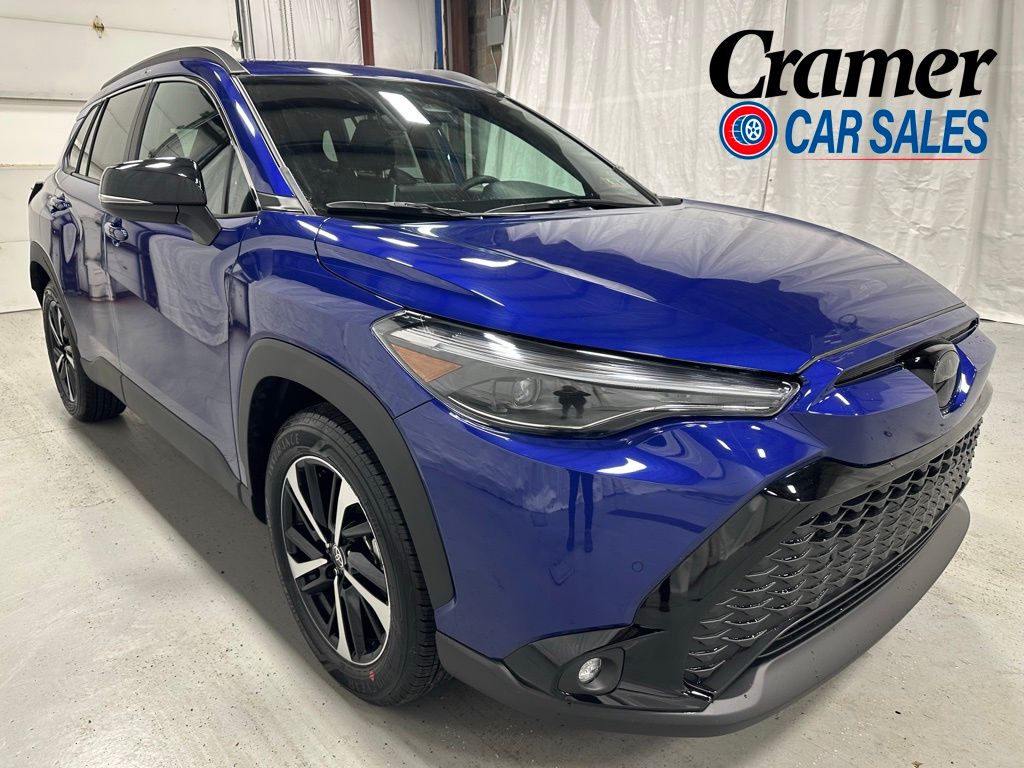 Blue Crush Metallic 2025 Toyota Corolla Cross Hybrid XSE AWD SUV / Crossover All-Wheel Drive Continuously Variable Transmission