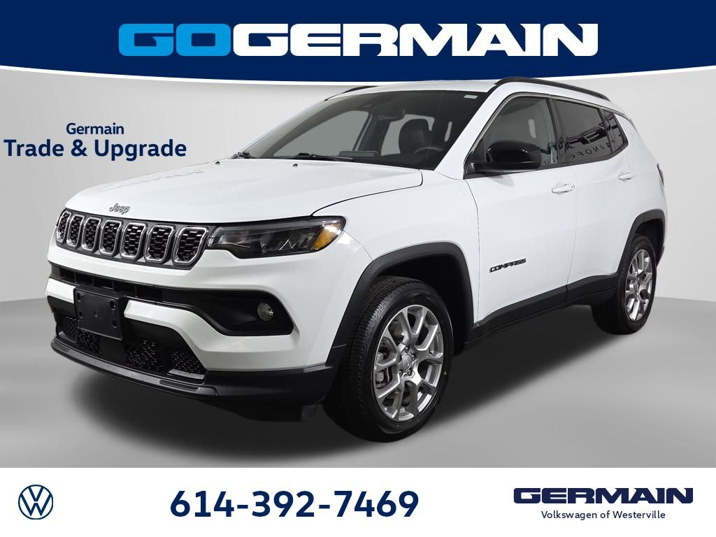 Bright White Clearcoat 2024 Jeep Compass Latitude Lux 4WD SUV / Crossover Four-Wheel Drive 8-Speed Automatic