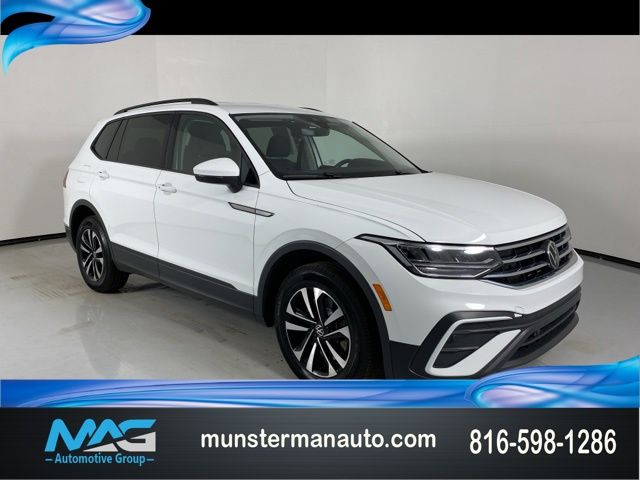 Pure White 2024 Volkswagen Tiguan SUV / Crossover Front-Wheel Drive 8-Speed Automatic