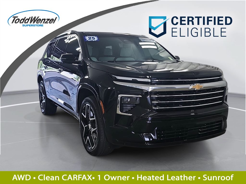 Mosaic Black Metallic 2025 Chevrolet Traverse SUV / Crossover Four-Wheel Drive 8-Speed Automatic