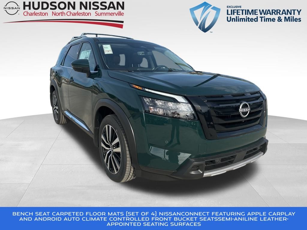2025 Obsidian Green Pearl Nissan Pathfinder Platinum 4X4 SUV