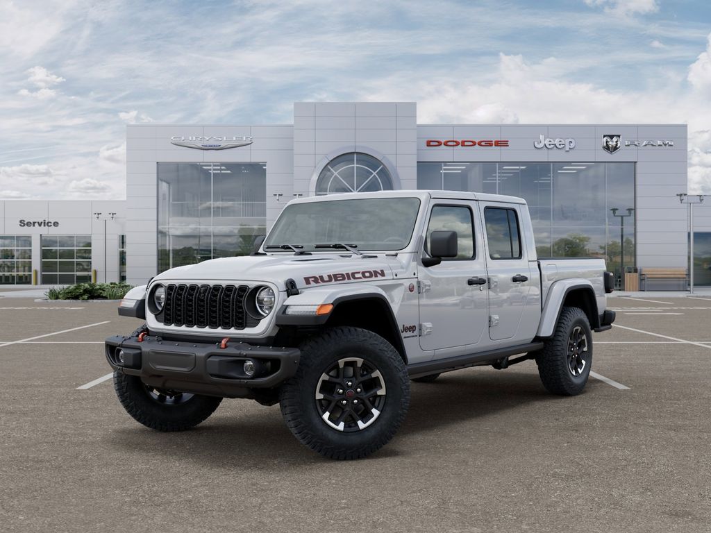 Bright White Clearcoat 2026 Jeep Gladiator Rubicon Crew Cab 4WD Pickup Truck Four-Wheel Drive 8-Speed Automatic