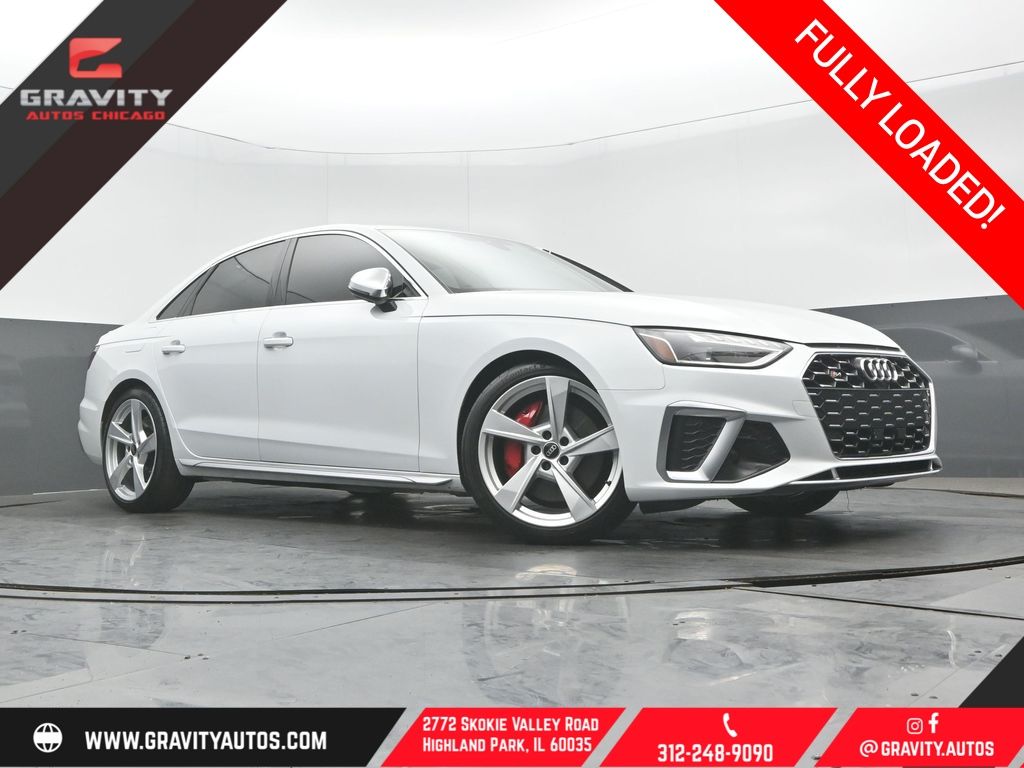 Glacier White Metallic 2023 Audi S4 3.0T quattro Premium Plus AWD Sedan All-Wheel Drive 8-Speed Automatic
