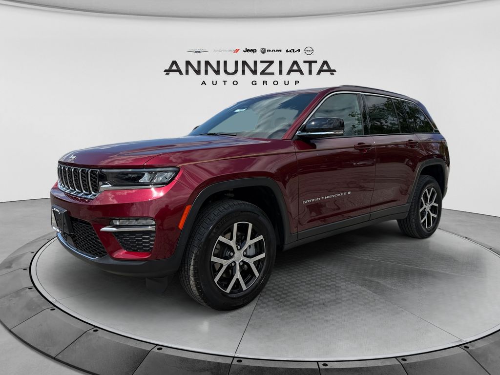 Velvet Red Pearlcoat 2025 Jeep Grand Cherokee SUV / Crossover Four-Wheel Drive 8-Speed Automatic