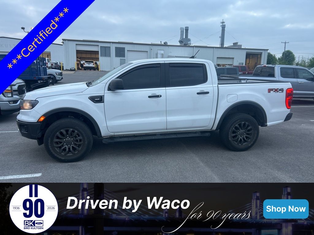 Oxford White 2019 Ford Ranger XLT SuperCrew 4WD Pickup Truck Four-Wheel Drive Automatic