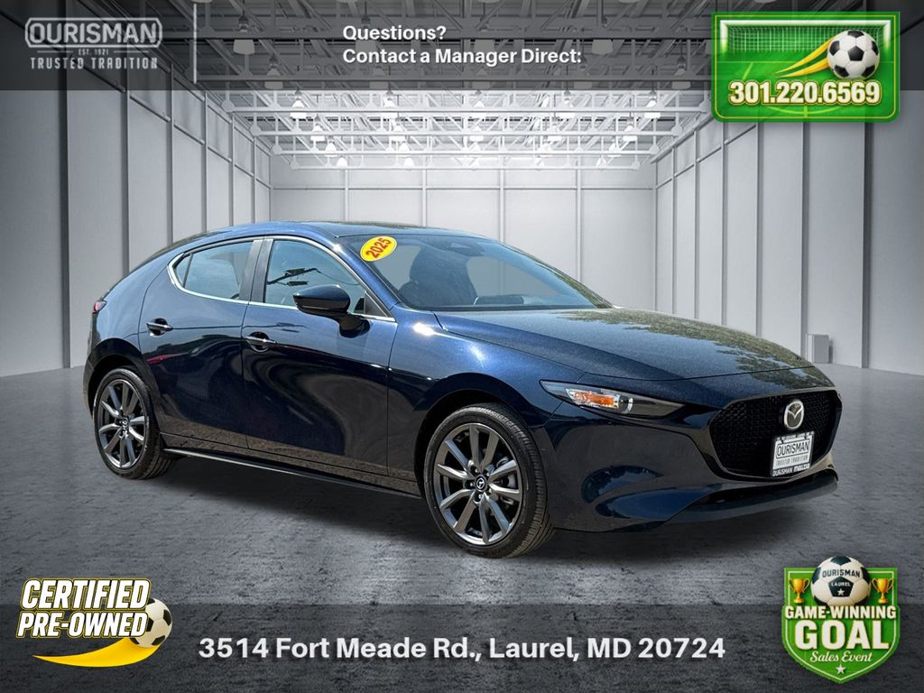 Crystal Blue 2025 Mazda MAZDA3 Hatchback Front-Wheel Drive 6-Speed Automatic