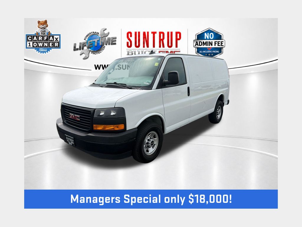 Summit White 2020 GMC Savana Cargo Van Rear-Wheel Drive 6-Speed Automatic Overdrive