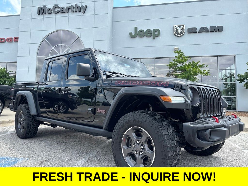 Black Clearcoat 2021 Jeep Gladiator Rubicon Crew Cab 4WD Pickup Truck Four-Wheel Drive 8-Speed Automatic