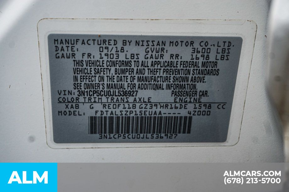 Used 2018 White Nissan SV image 54