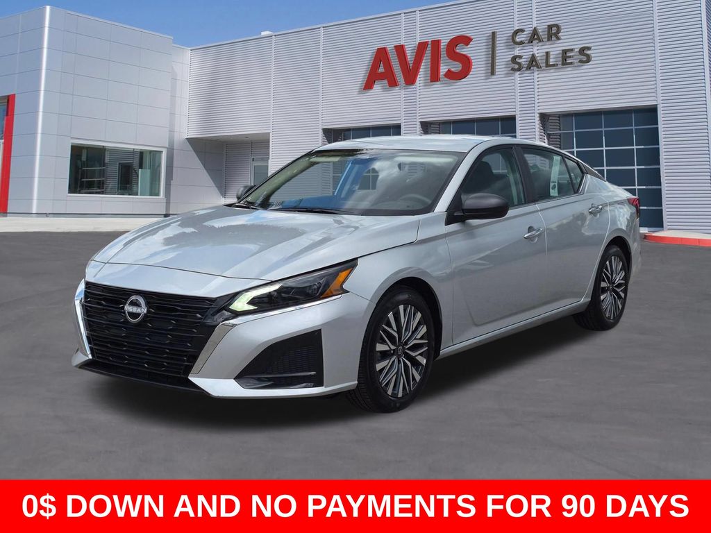 Silver 2025 Nissan Altima 2.5 SV FWD Sedan Front-Wheel Drive Continuously Variable Transmission