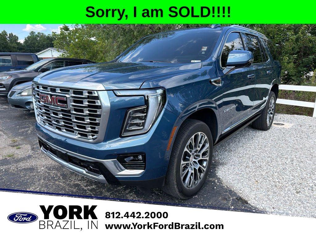 Downpour Metallic 2025 GMC Yukon SUV / Crossover Four-Wheel Drive