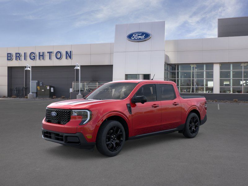Ruby Red Metallic Tinted Clearcoat 2026 Ford Maverick Lariat SuperCrew AWD Pickup Truck All-Wheel Drive Continuously Variable Transmission
