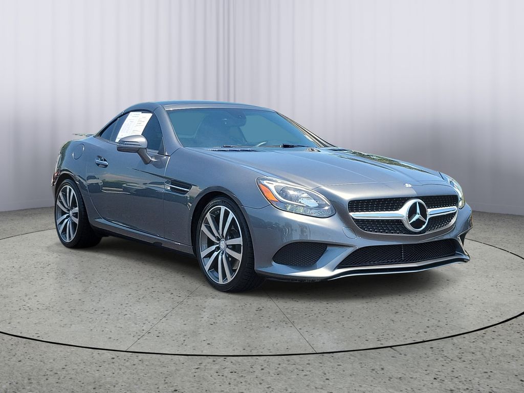 Gray 2017 Mercedes-Benz SLC Convertible Rear-Wheel Drive 9-Speed Automatic