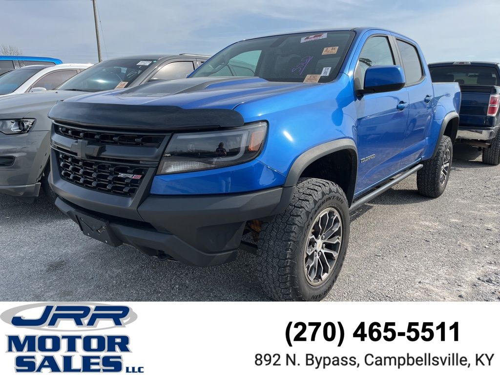 Kinetic Blue Metallic 2018 Chevrolet Colorado Pickup Truck Four-Wheel Drive 8-Speed Automatic