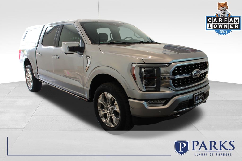 Iconic Silver Metallic 2021 Ford F-150 Platinum SuperCrew 4WD Pickup Truck Four-Wheel Drive Automatic