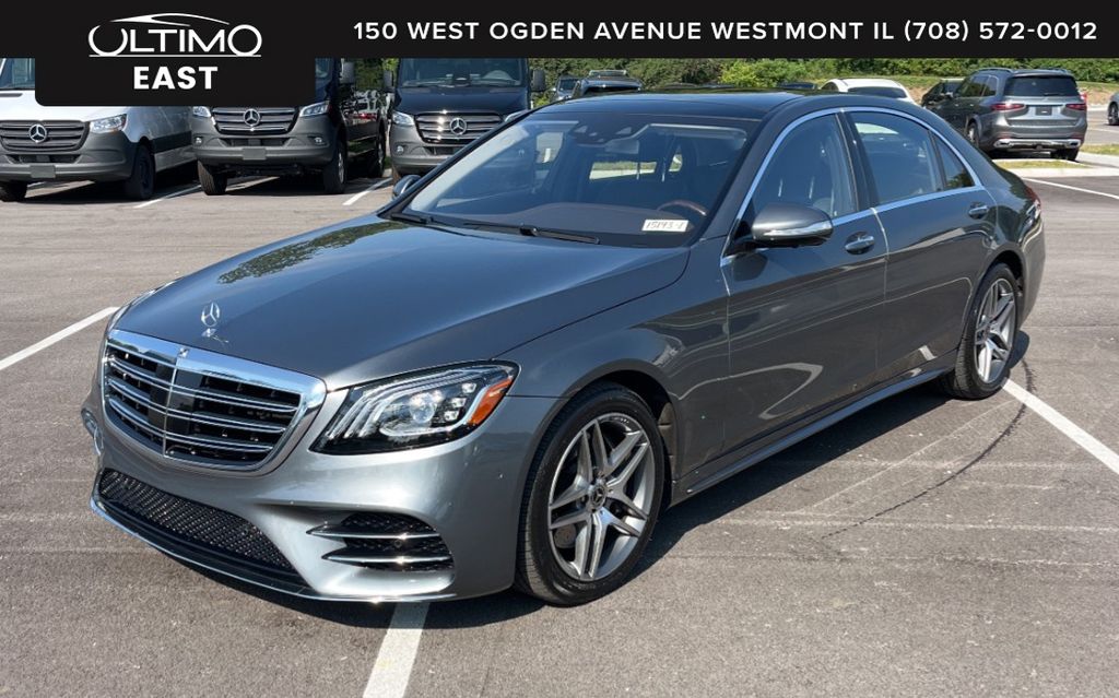 Selenite Gray Metallic 2019 Mercedes-Benz S-Class Sedan All-Wheel Drive 9-Speed Automatic