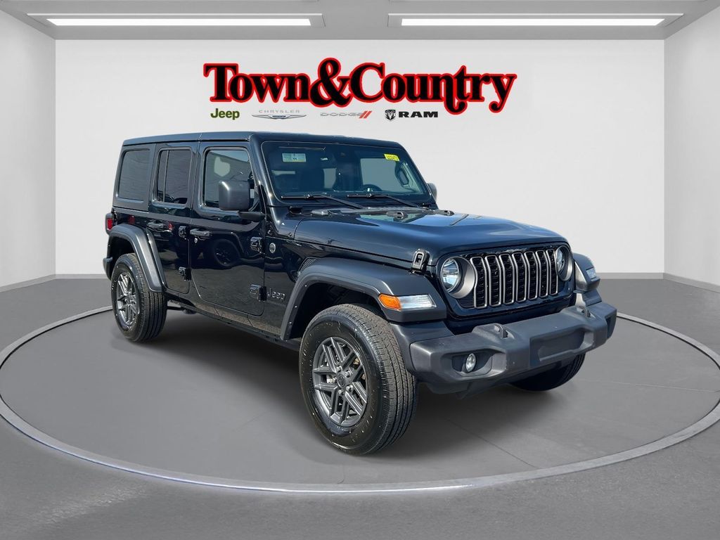 Black Clearcoat 2024 Jeep Wrangler SUV / Crossover Four-Wheel Drive 8-Speed Automatic
