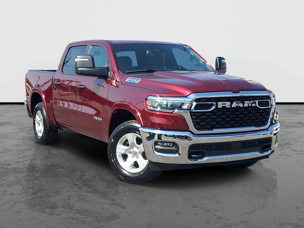 Delmonico Red Pearlcoat 2025 RAM 1500 Big Horn Crew Cab 4WD Pickup Truck Four-Wheel Drive 8-Speed Automatic