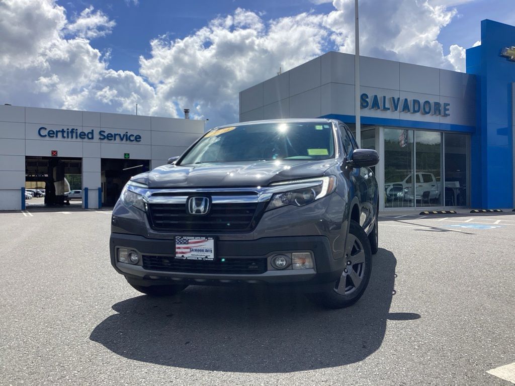 Gray 2020 Honda Ridgeline Pickup Truck All-Wheel Drive 9-Speed Automatic