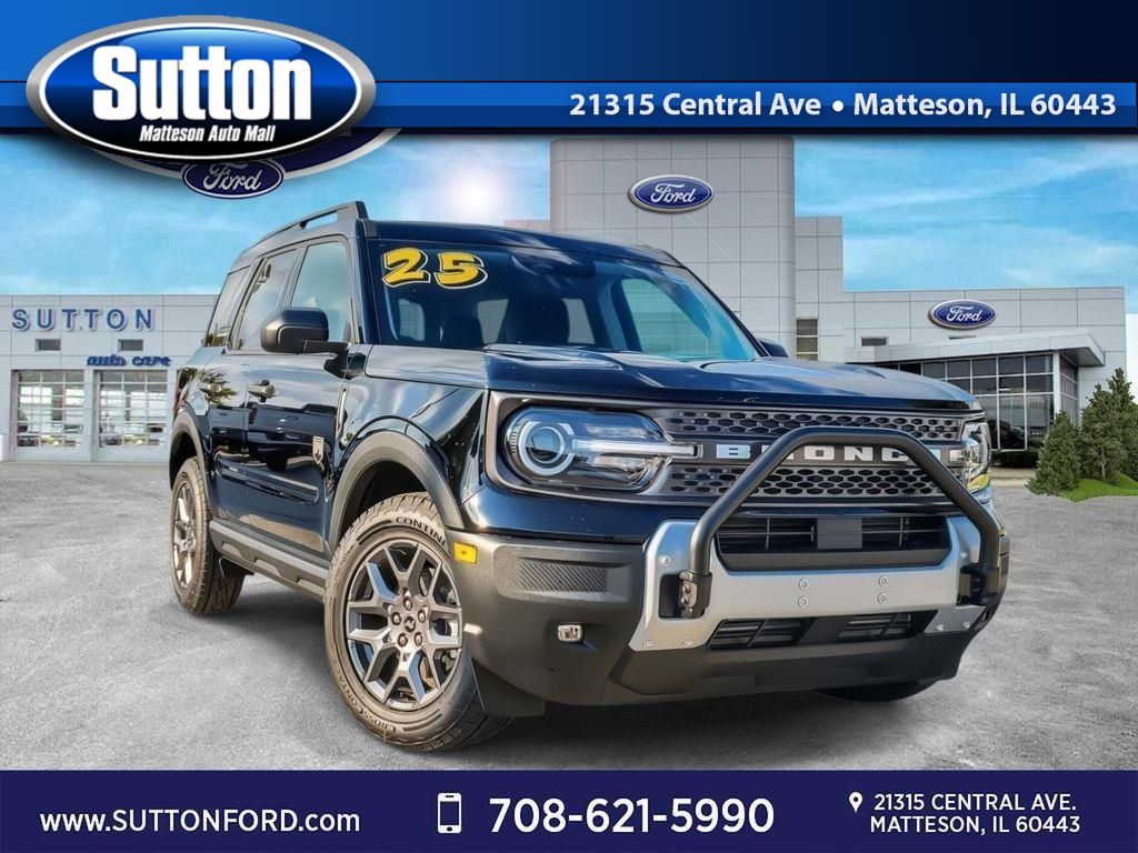 Shadow Black 2025 Ford Bronco Sport SUV / Crossover All-Wheel Drive 8-Speed Automatic
