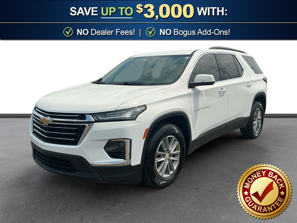 Summit White 2022 Chevrolet Traverse SUV / Crossover Front-Wheel Drive 9-Speed Automatic