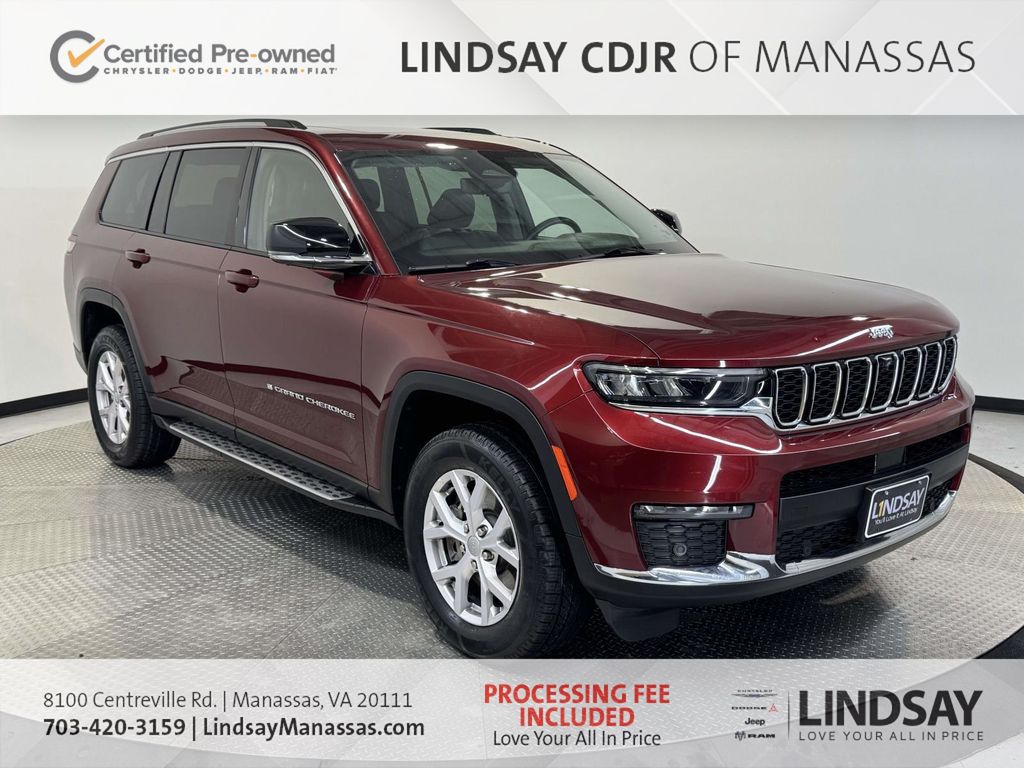 Velvet Red Pearlcoat 2022 Jeep Grand Cherokee L Limited 4WD SUV / Crossover Four-Wheel Drive 8-Speed Automatic