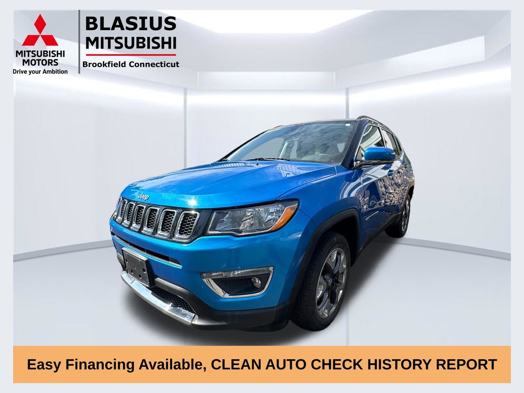 Laser Blue Pearlcoat 2021 Jeep Compass SUV / Crossover Four-Wheel Drive 9-Speed Automatic