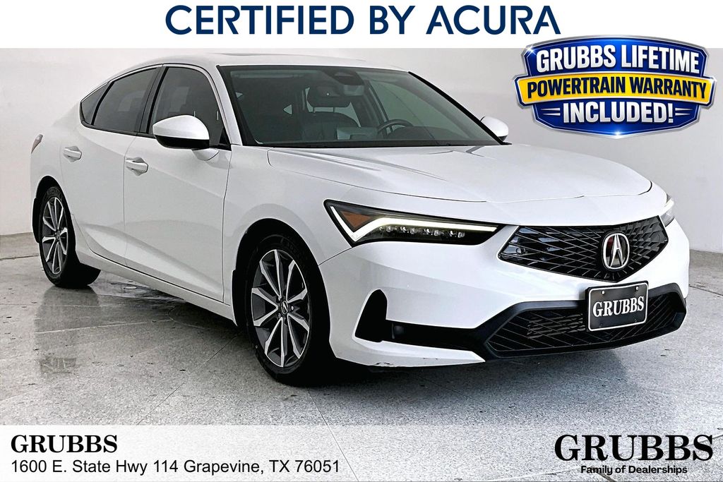 Platinum White Pearl 2024 Acura Integra Sedan Front-Wheel Drive Continuously Variable Transmission