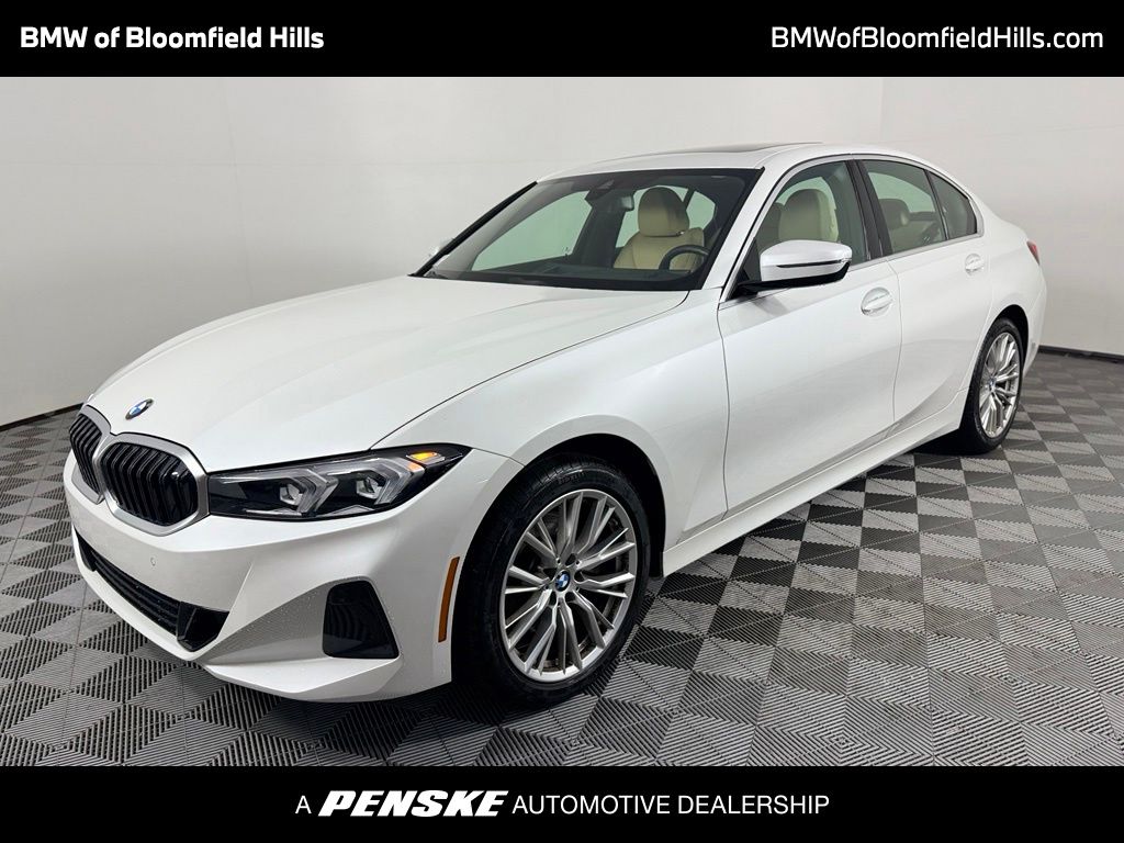 Mineral White Metallic 2023 BMW 3 Series Sedan All-Wheel Drive 8-Speed Automatic