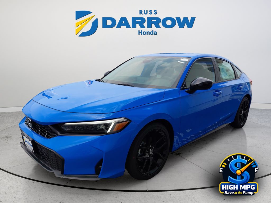 Boost Blue Pearl 2026 Honda Civic Hatchback Hatchback Front-Wheel Drive Continuously Variable Transmission