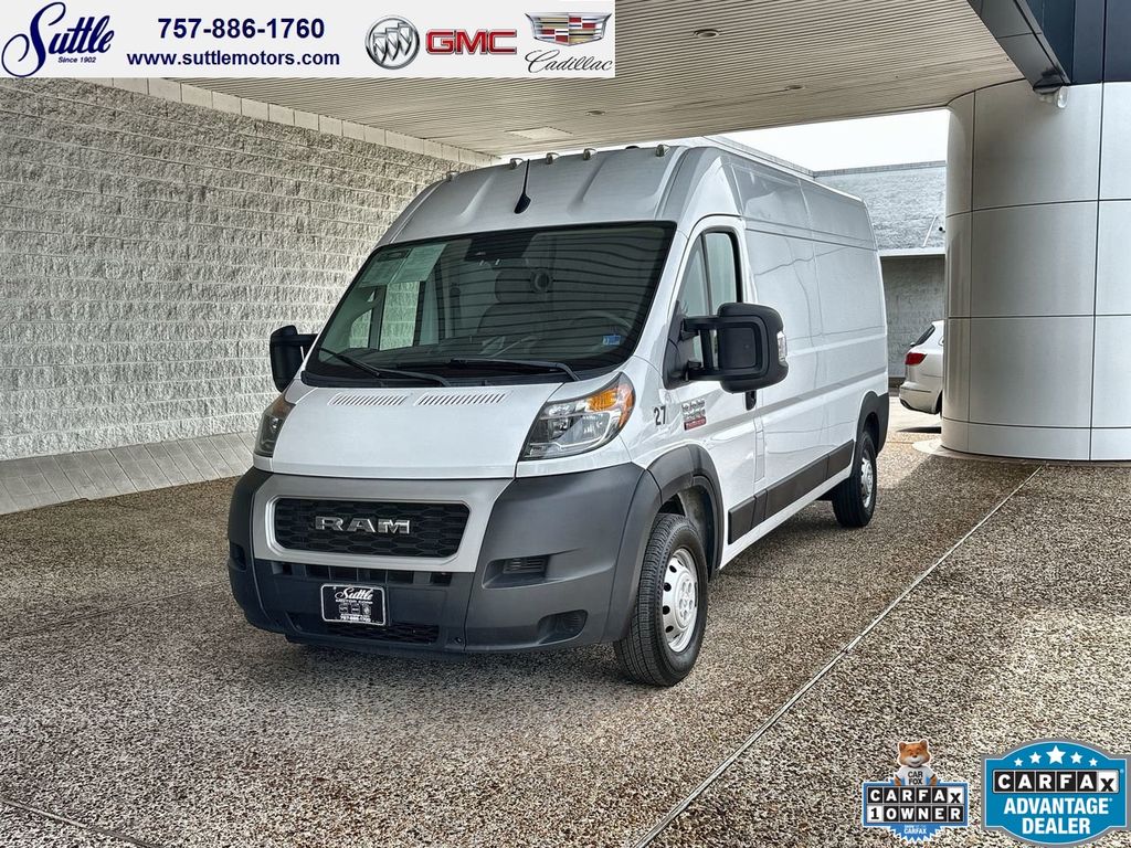 Bright White Clearcoat 2022 RAM ProMaster 2500 159 High Roof Cargo Van FWD Van Front-Wheel Drive 9-Speed Automatic