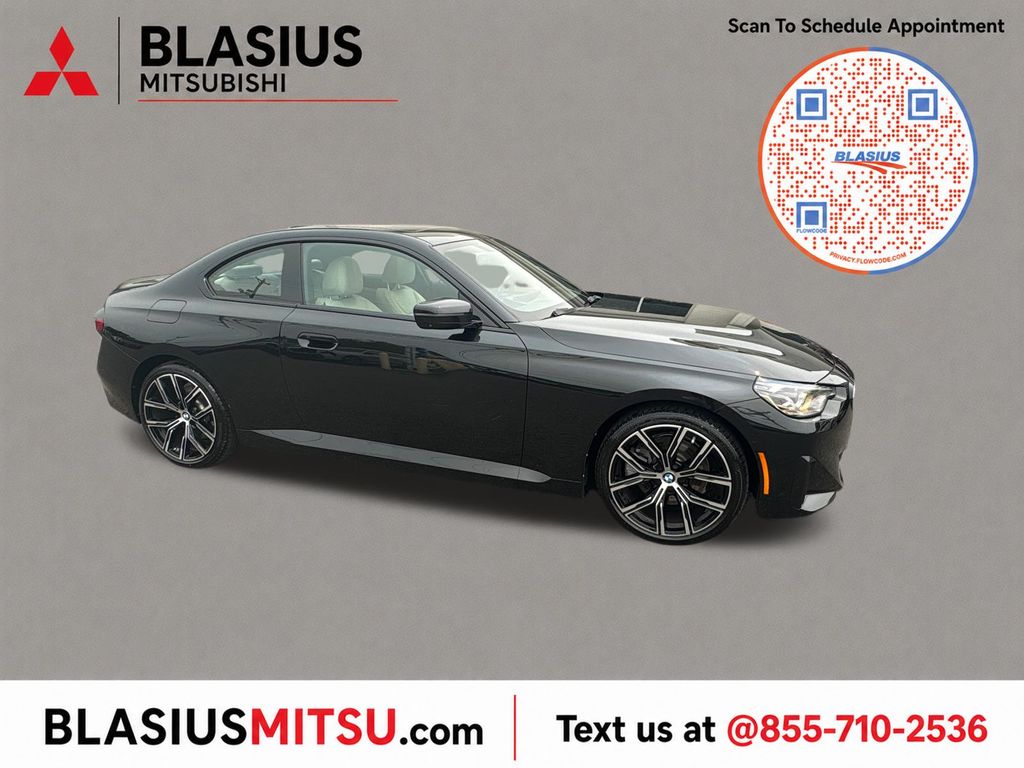 Black Sapphire Metallic 2023 BMW 2 Series Coupe All-Wheel Drive 8-Speed Automatic