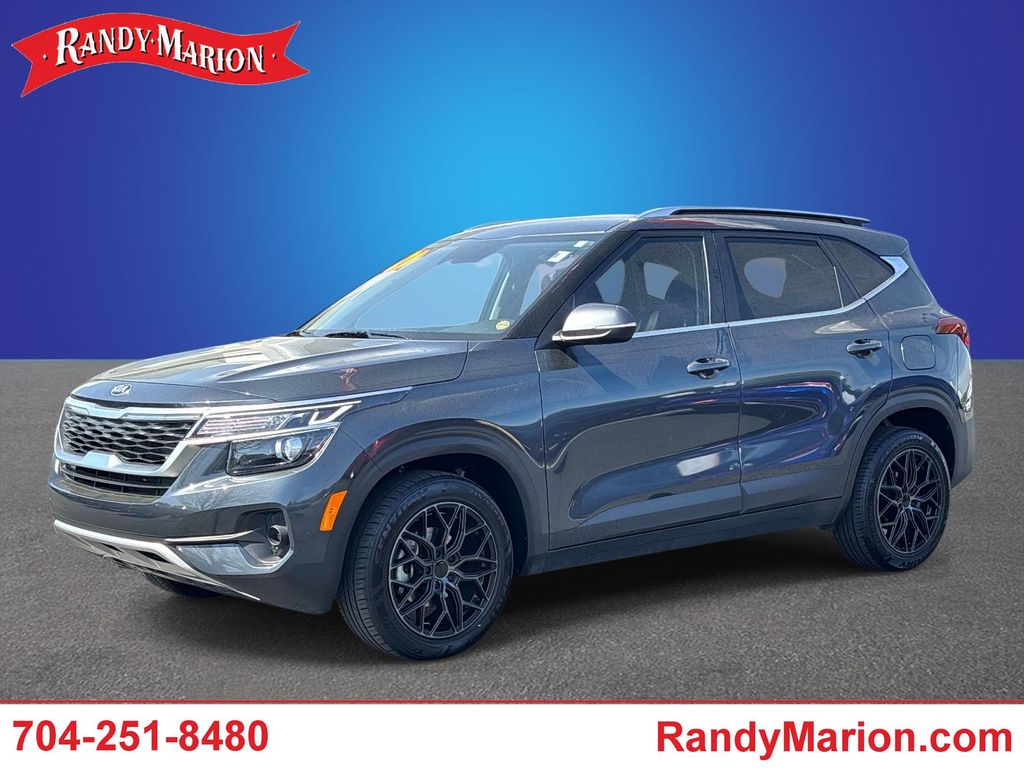 Gravity Gray 2021 Kia Seltos S FWD SUV / Crossover Front-Wheel Drive Continuously Variable Transmission