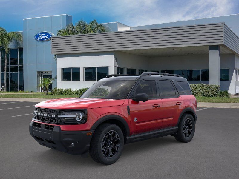Ruby Red Metallic 2025 Ford Bronco Sport Outer Banks AWD SUV / Crossover All-Wheel Drive 8-Speed Automatic