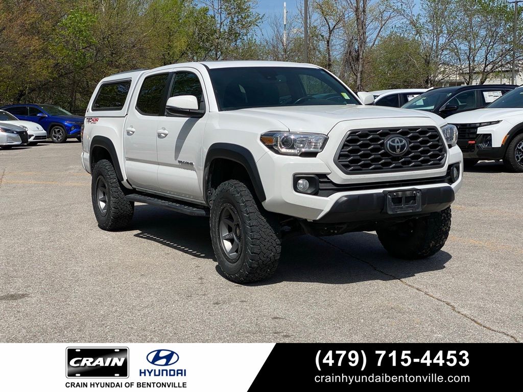 Super White 2020 Toyota Tacoma TRD Off Road Double Cab 4WD Pickup Truck Four-Wheel Drive 6-Speed Automatic