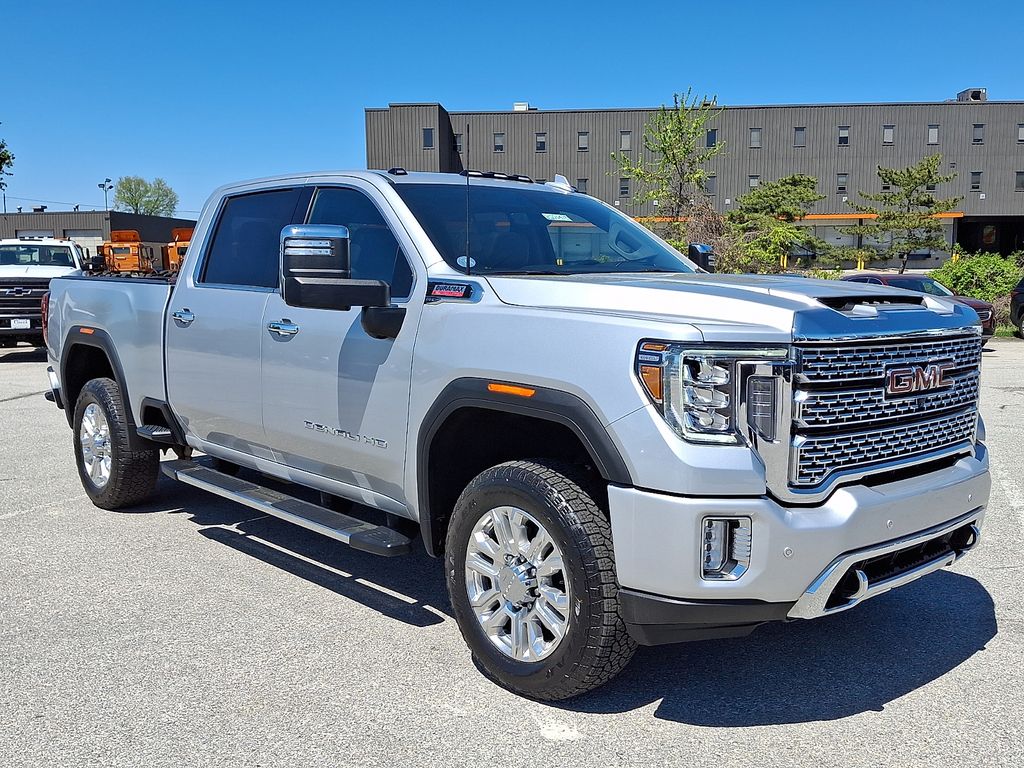 Quicksilver Metallic 2022 GMC Sierra 3500HD Denali Crew Cab 4WD Pickup Truck Four-Wheel Drive Automatic