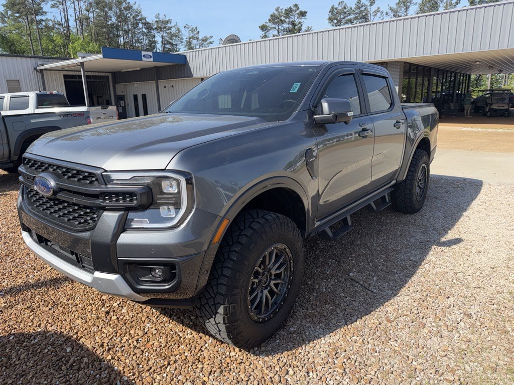 Carbonized Gray Metallic 2024 Ford Ranger Lariat SuperCrew 4WD Pickup Truck Four-Wheel Drive Automatic
