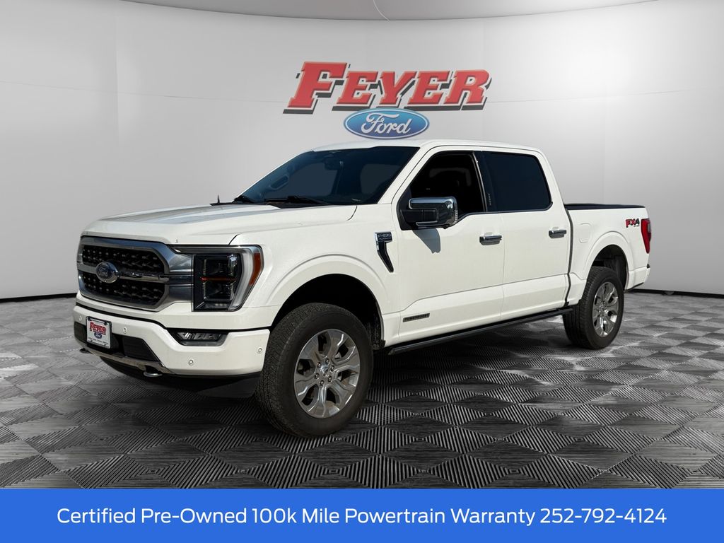 White Metallic 2023 Ford F-150 Pickup Truck Four-Wheel Drive Automatic