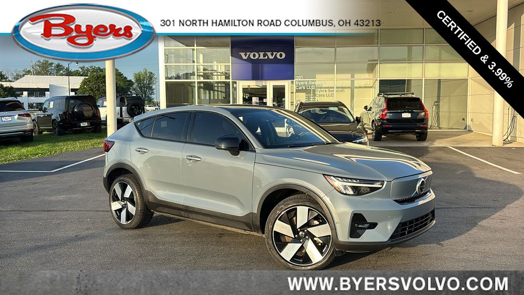 Thunder Gray Metallic 2023 Volvo C40 Recharge Twin Ultimate eAWD SUV / Crossover All-Wheel Drive 1-Speed Automatic