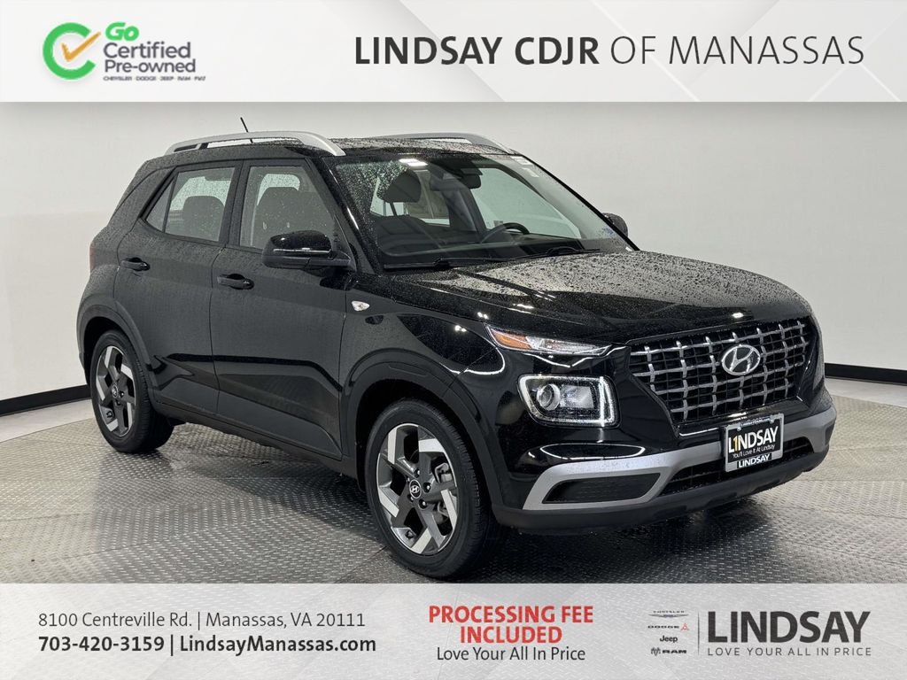 Onyx Black 2024 Hyundai Venue SEL FWD SUV / Crossover Front-Wheel Drive Continuously Variable Transmission