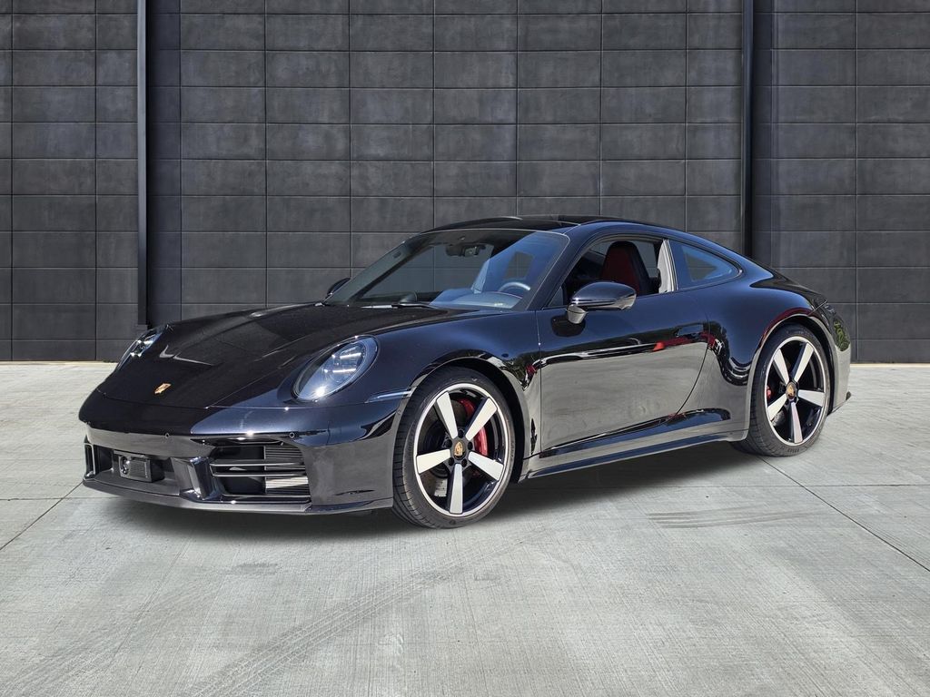Jet Black Metallic 2025 Porsche 911 Coupe Rear-Wheel Drive 8-Speed Automatic