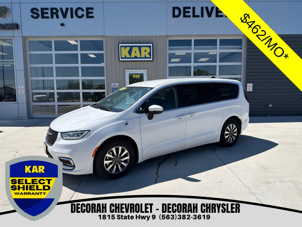 Bright White Clearcoat 2023 Chrysler Pacifica Hybrid Touring L FWD Minivan Front-Wheel Drive Continuously Variable Transmission
