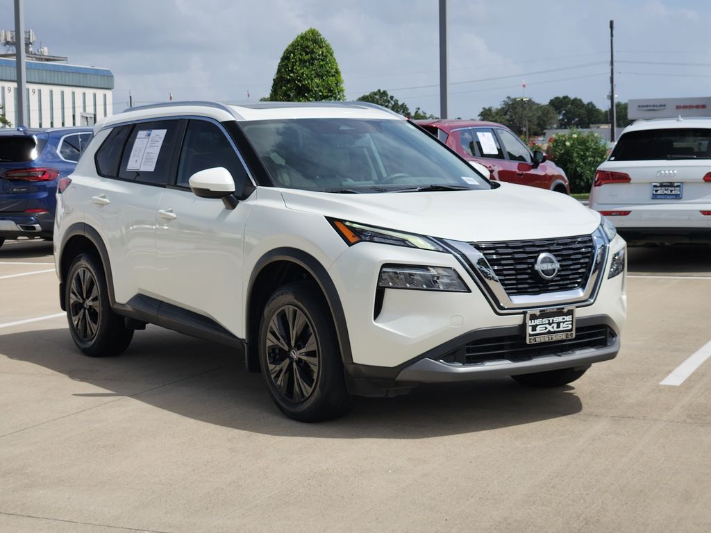 2022 Nissan Rogue SV White at South Houston Nissan