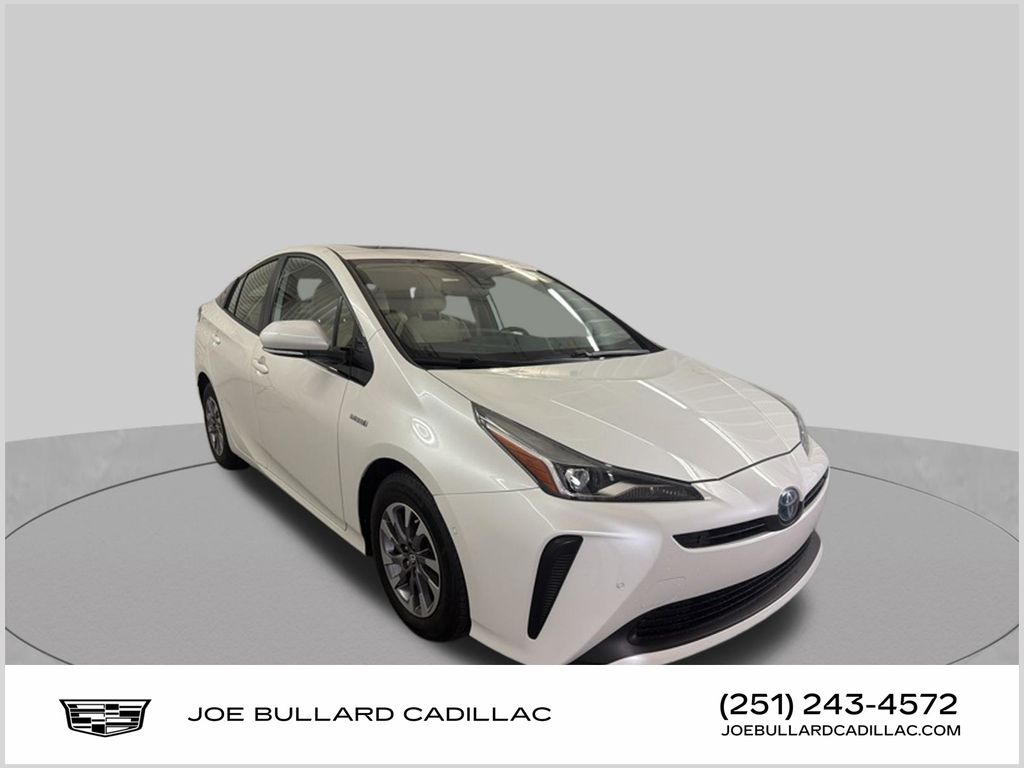White (Blizzard Pearl) 2019 Toyota Prius Hatchback Front-Wheel Drive Continuously Variable Transmission