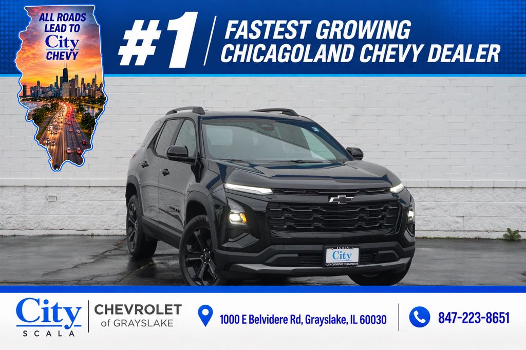 Mosaic Black Metallic 2026 Chevrolet Equinox SUV / Crossover Front-Wheel Drive Continuously Variable Transmission