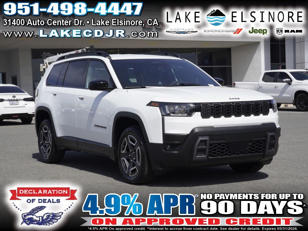 Bright White Clearcoat 2026 Jeep Cherokee Laredo 4WD SUV / Crossover Four-Wheel Drive Continuously Variable Transmission