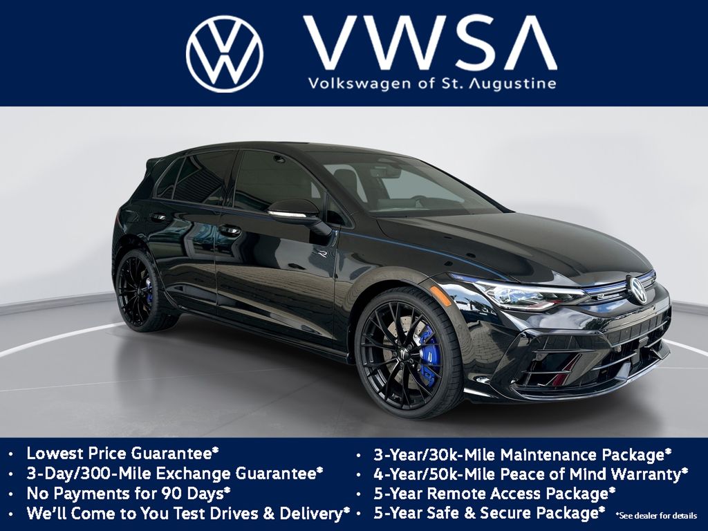 Mythos Black Metallic 2026 Volkswagen Golf R 4Motion Hatchback All-Wheel Drive 7-Speed Dual Clutch