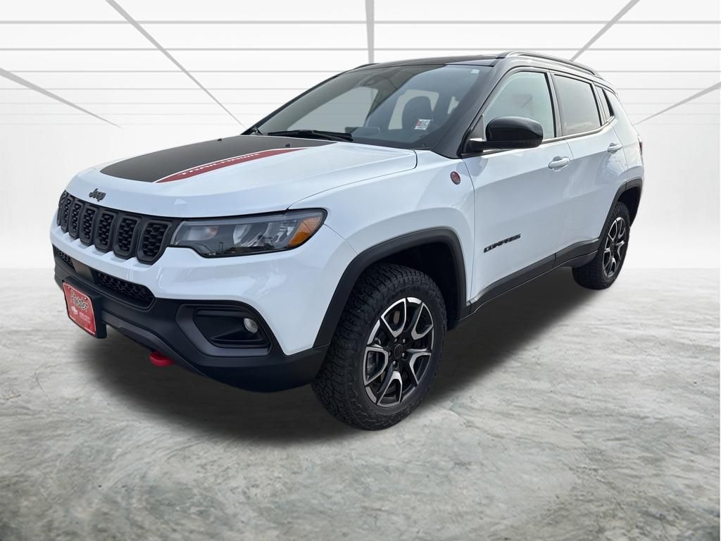 Bright White Clearcoat 2025 Jeep Compass SUV / Crossover Four-Wheel Drive 8-Speed Automatic