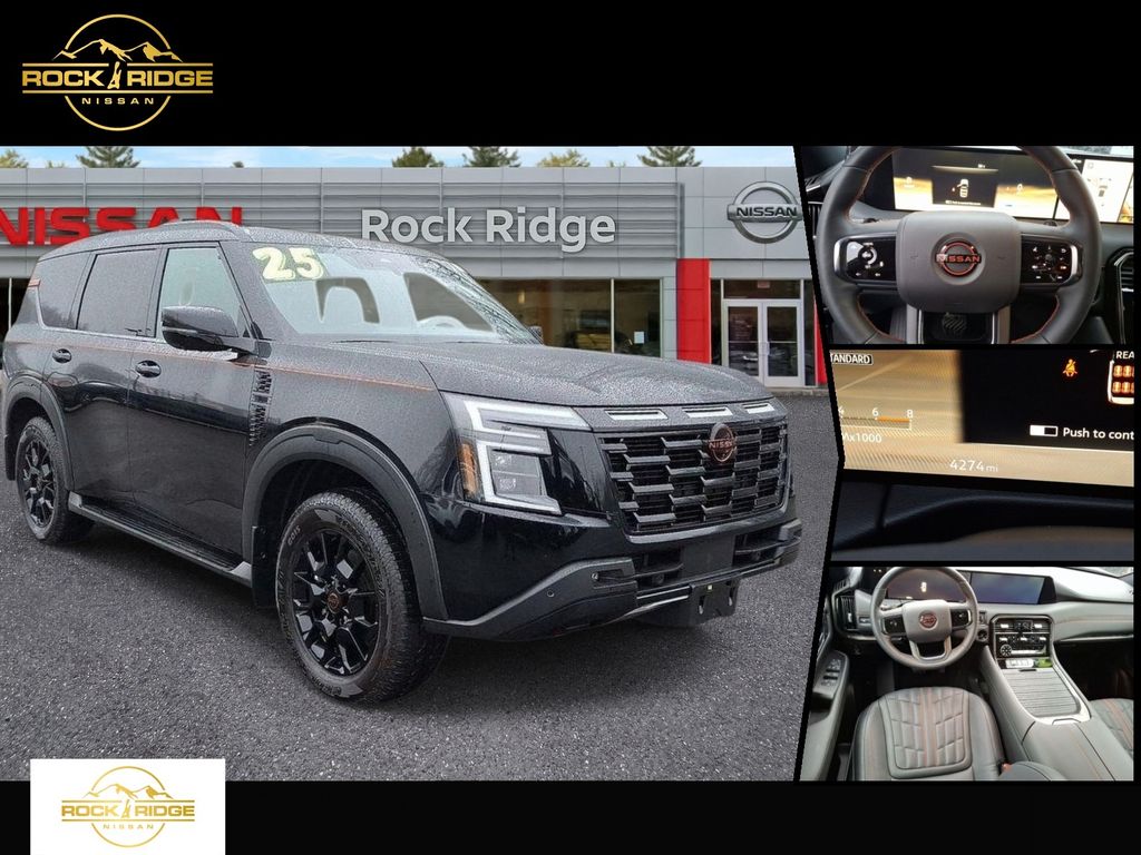 Super Black 2025 Nissan Armada SUV / Crossover Four-Wheel Drive 9-Speed Automatic